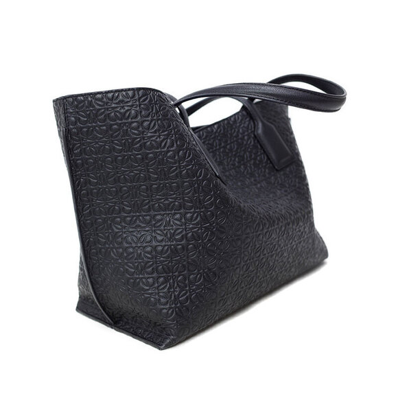 Loewe Handbags - Loewe calfskin Tote T handbag leather Shopper embossed Bag Anagram